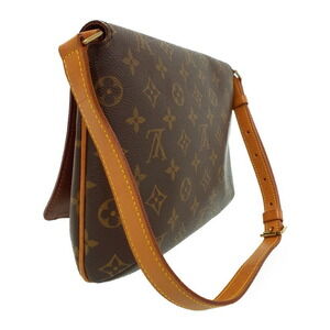 Louis Vuitton Tango Short Leather Bag Monogram Shoulder Brown Musette